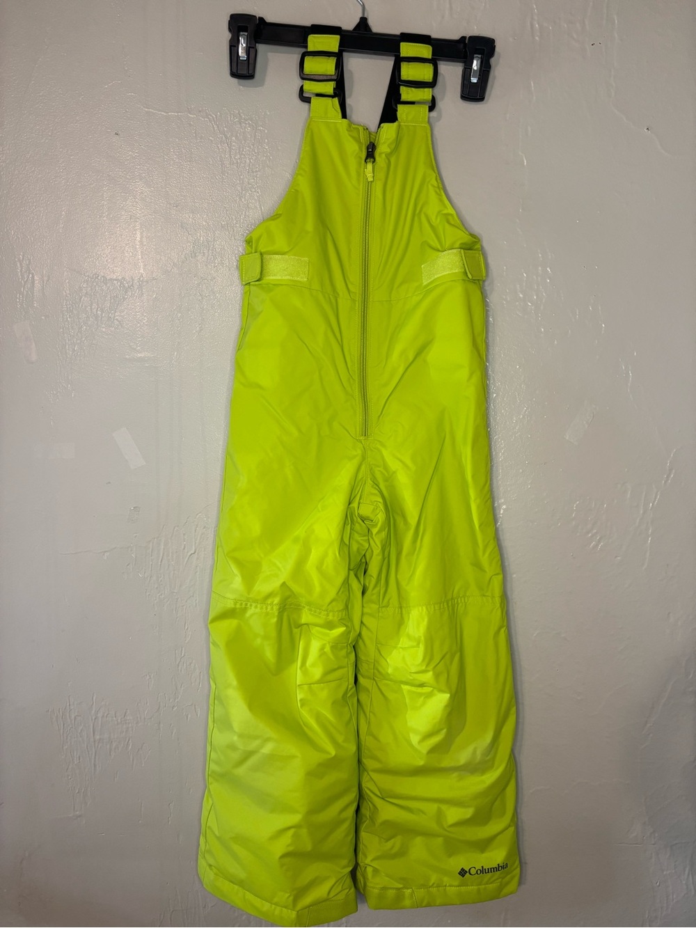 Columbia Neon Lime Kids Snow Bib Pants size XS